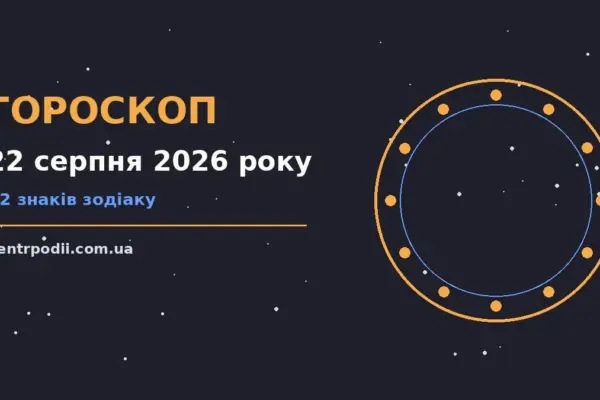 Гороскоп на 22 серпня 2026 року: підказки перед важливим кроком для нових справ і розмов