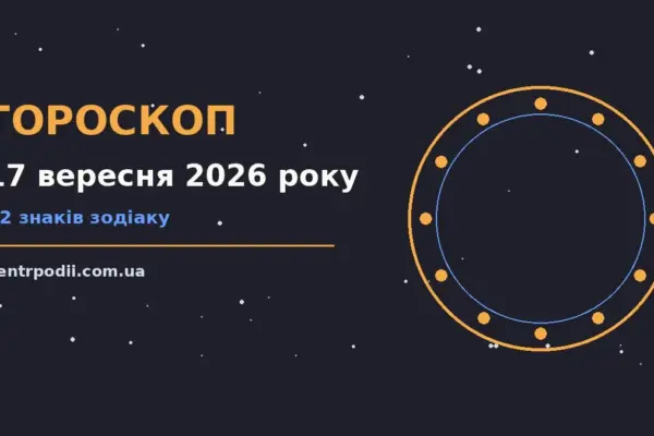 Гороскоп на 17 вересня 2026 року: підказки перед важливим кроком для нових справ і розмов