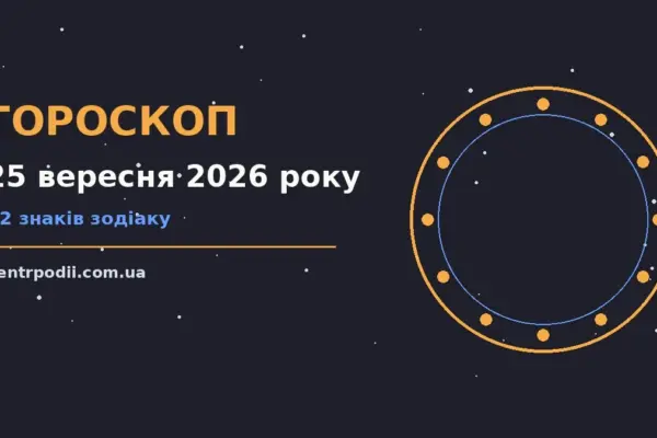 Гороскоп на 25 вересня 2026 року: підказки перед важливим кроком для нових справ і розмов